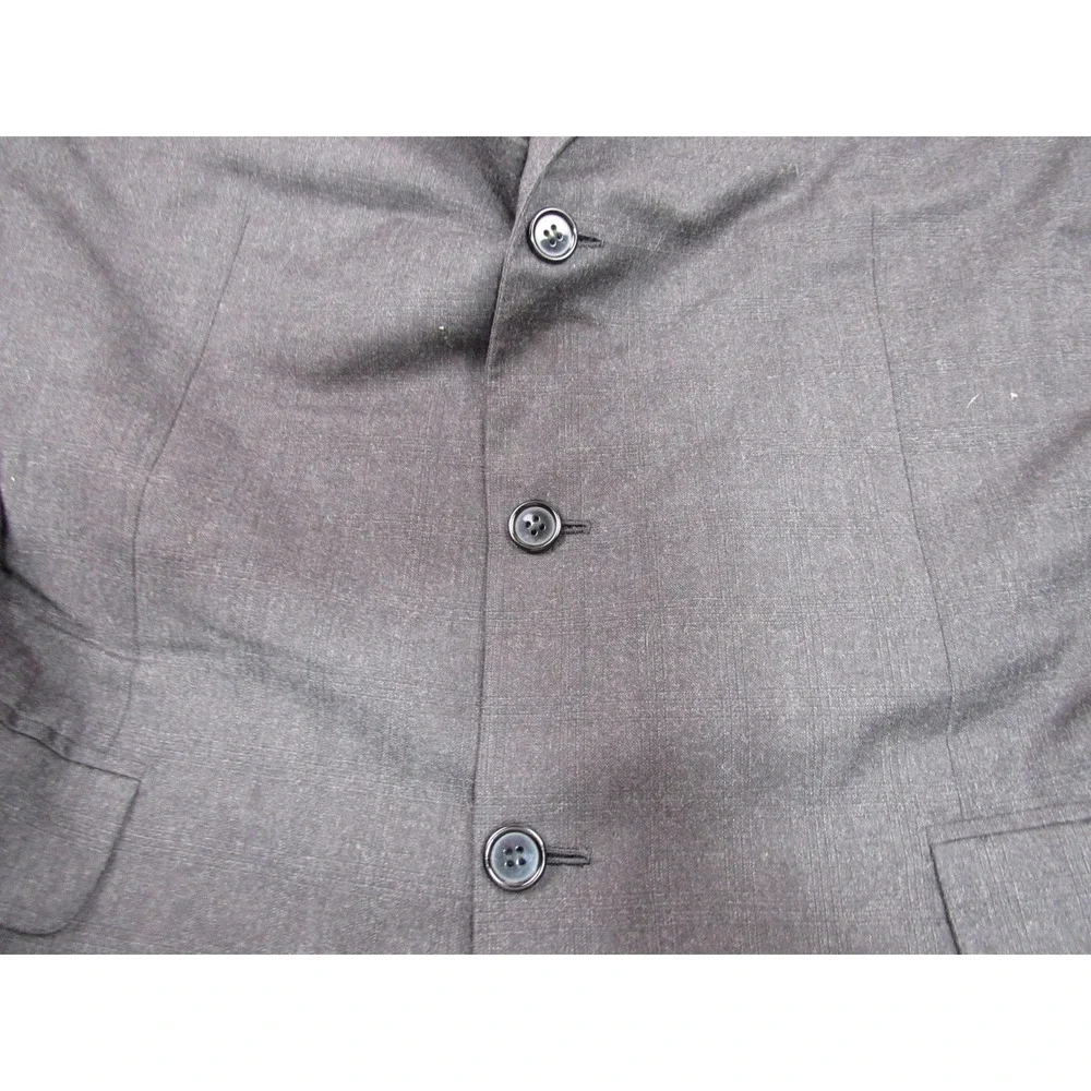 Brioni Nomentano Mens 44R Gray Wool 3 Button Hand Tailored Suit Jacket Blazer